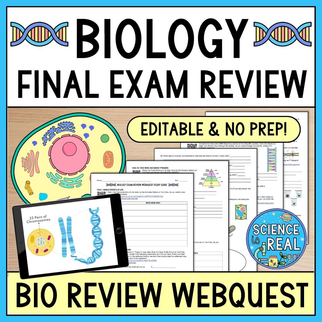 Biology Final Exam Review Webquest