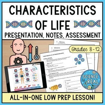 characteristics of life powerpoint