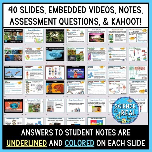 characteristics of life powerpoint