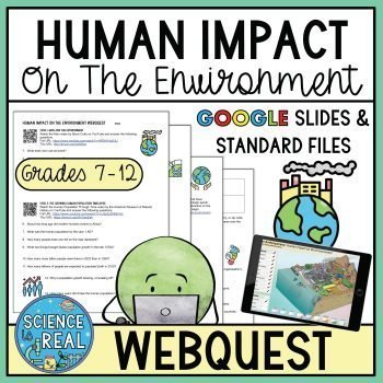human impact on the environment webquest