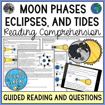 Moon phases eclipses and tides reading comprehension