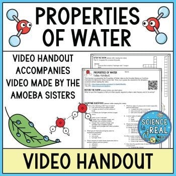 properties of water amoeba sisters video handout