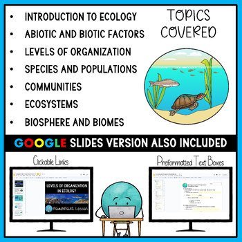 Ecological Levels PowerPoint, Notes, Questions, and Kahoot - Image 4
