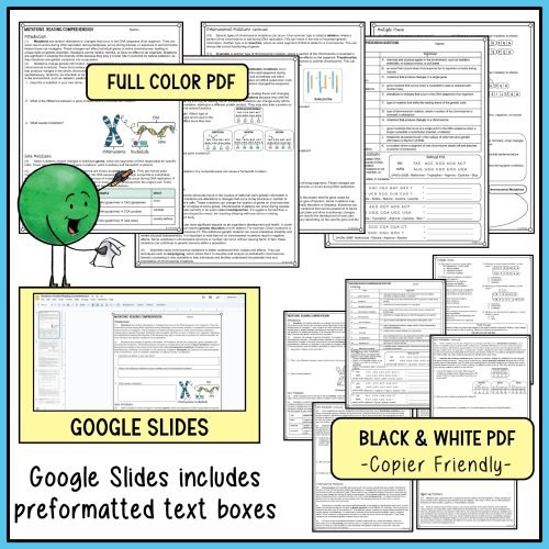 Mutations Reading Comprehension