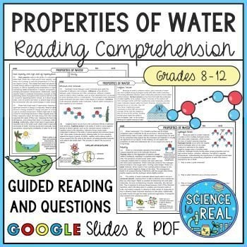 properties of water reading comprehension