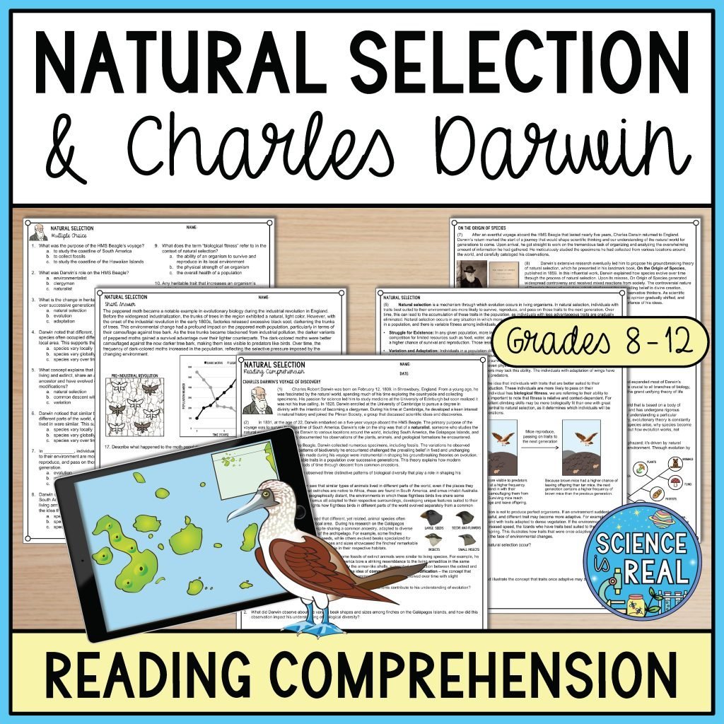 natural selection reading comprehension