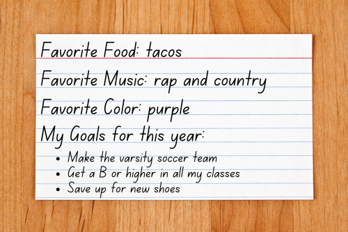 student calling cards