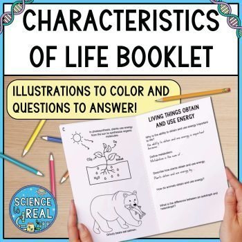 characteristics of life booklet
