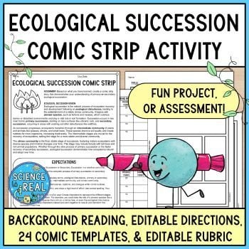 ecological succession comic strip activity