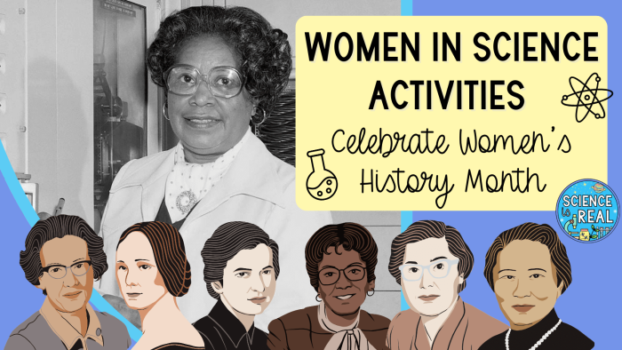 women in science activities