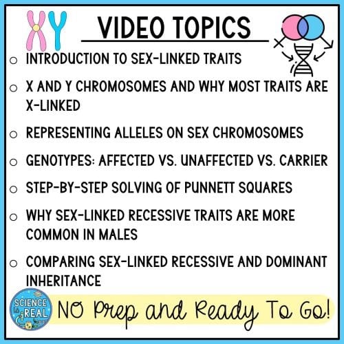 Punnett Squares and Sex-Linked Traits Amoeba Sisters Handout