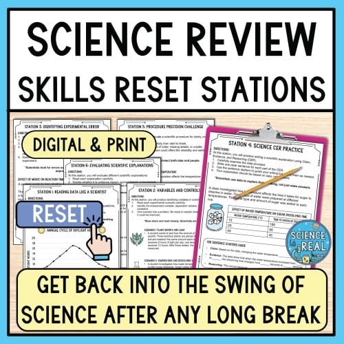 Science Skills Reset Stations