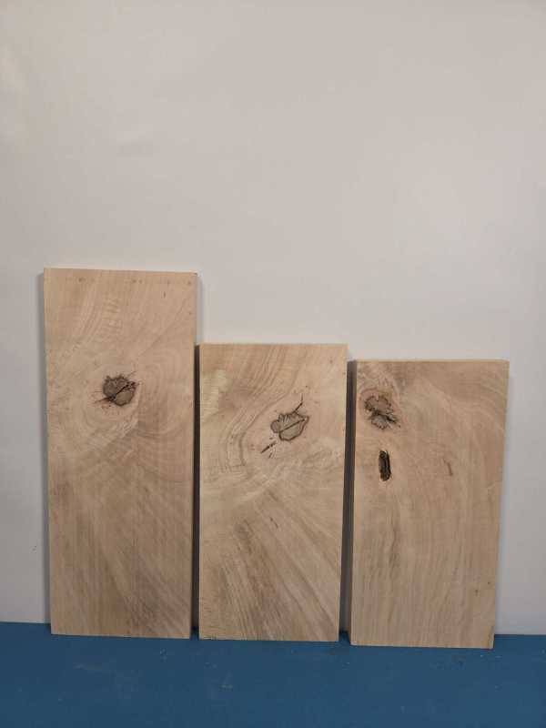 Characterful Knot Beech offcut mix x3