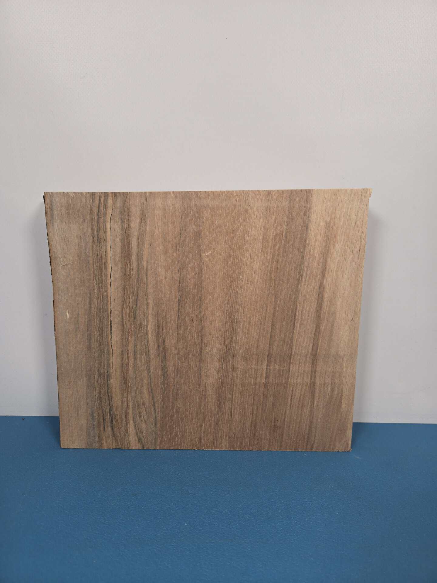 Small square beech offcut with smooth planed surface and natural wood grain.