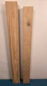 Straight Edge Oak Offcuts x2