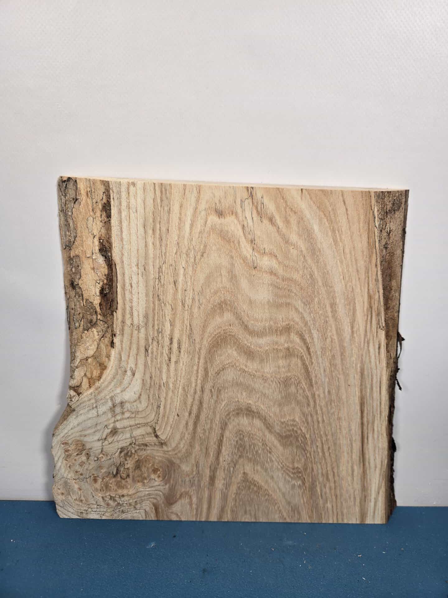 Spalted Elm offcut showing natural grain and spalting effects in timber.