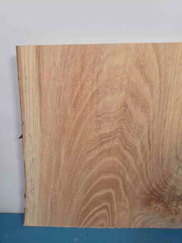 Spalted elm offcut showing natural grain and spalting effects in timber.