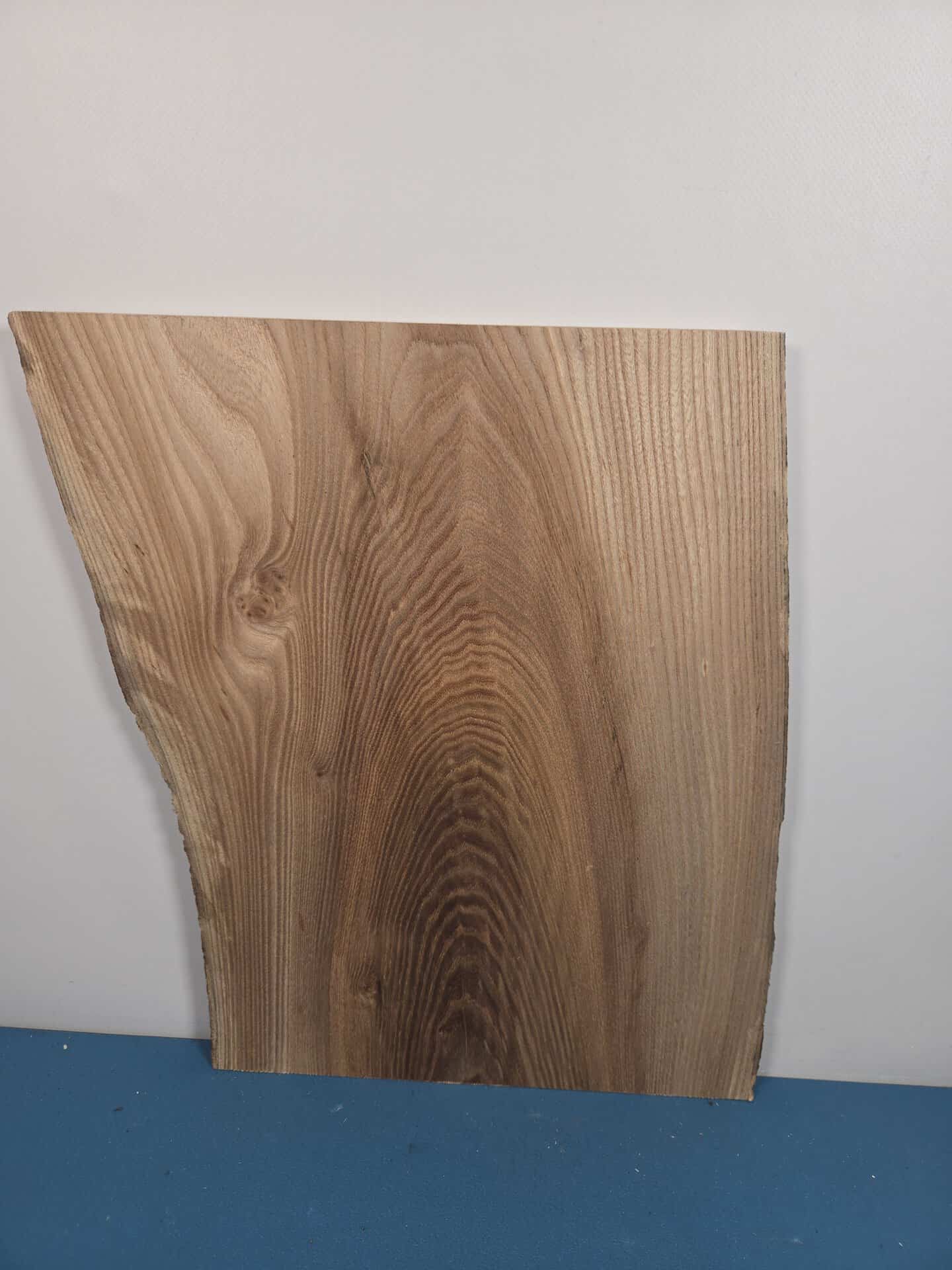 Beautiful Elm offcut with natural wood grain and smooth surface for woodworking.