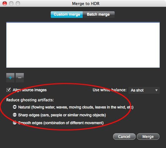 HDR Expose Anti-Ghosting