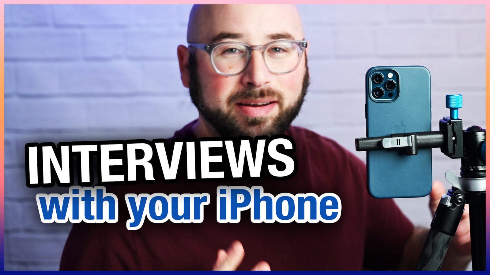 Two Person Interview Setup with an iPhone