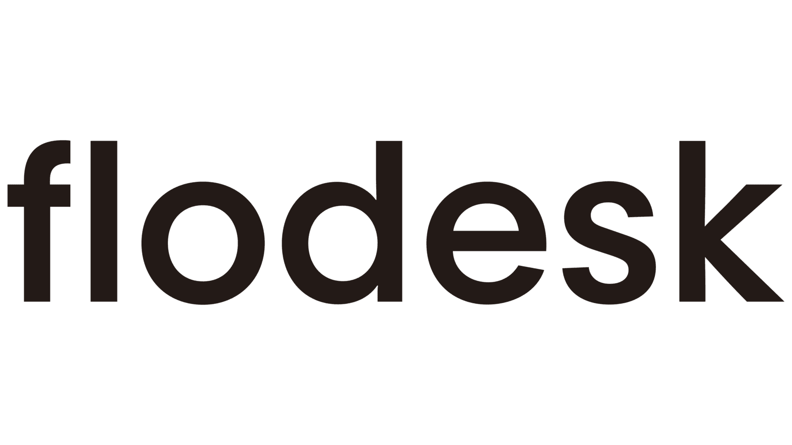 Flodesk logo in black text