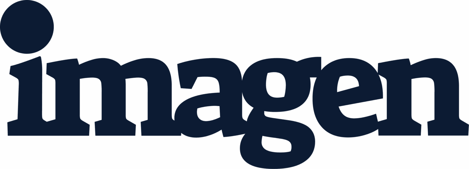 Imagen logo with stylized text