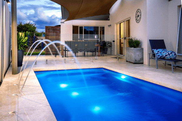 Water fountains working through Florida pool automation