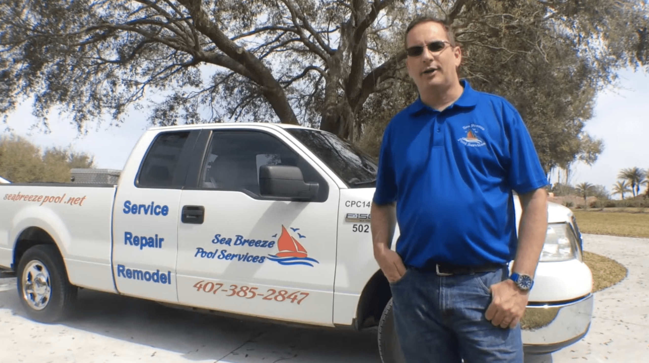 Professional Pool Service guy