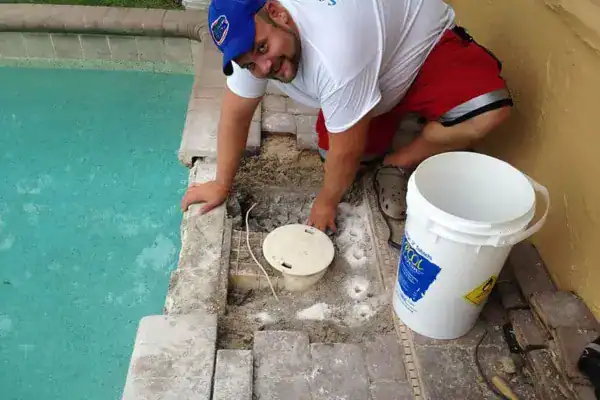 Sea breeze pools fixing pool skimmer and filter