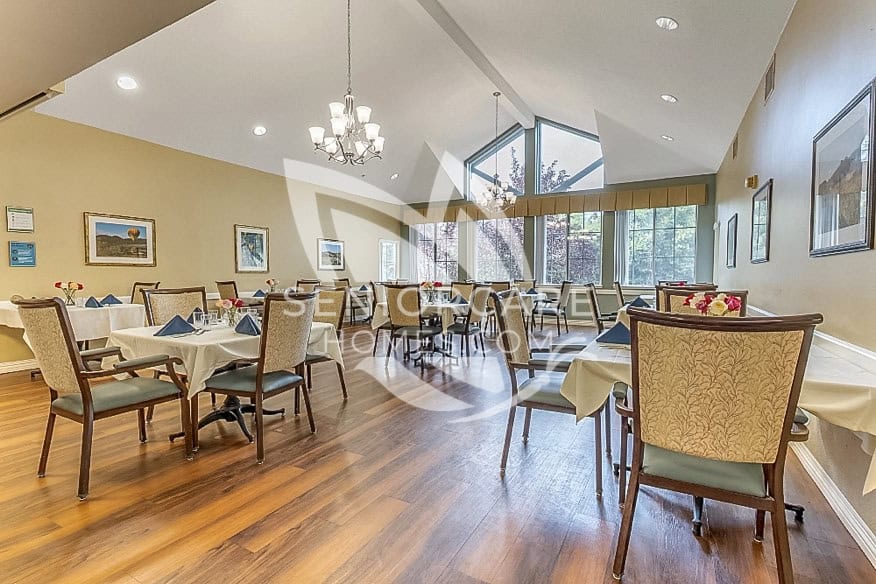 Beautiful, large dining area at Brookdale Danville