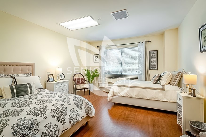 Beautiful, bright and modern shared bedroom at Silverado Encinitas