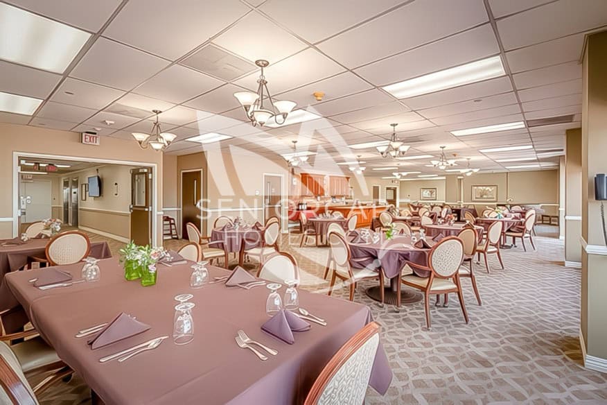Elegant, bright private dining room at Silverado Encinitas