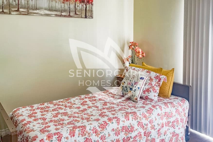 Private Room with white bed in Bright Sunlife Guest Home