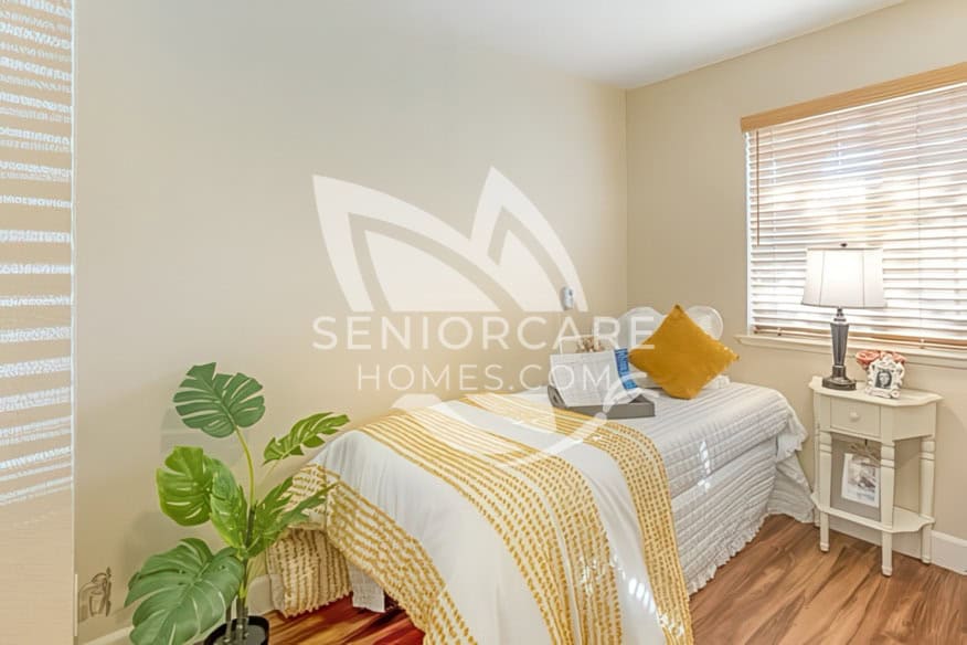 Beautiful, bright and modern private bedroom at Brookdale Roseville