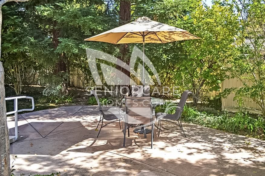 Outdoor Patio at Welcome Home Senior Residence in Alamo