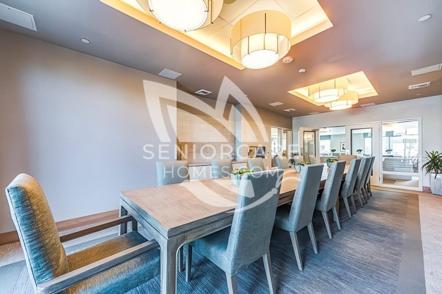 Elegant, Modern Private Dining Room at Merrill Gardens West Covina
