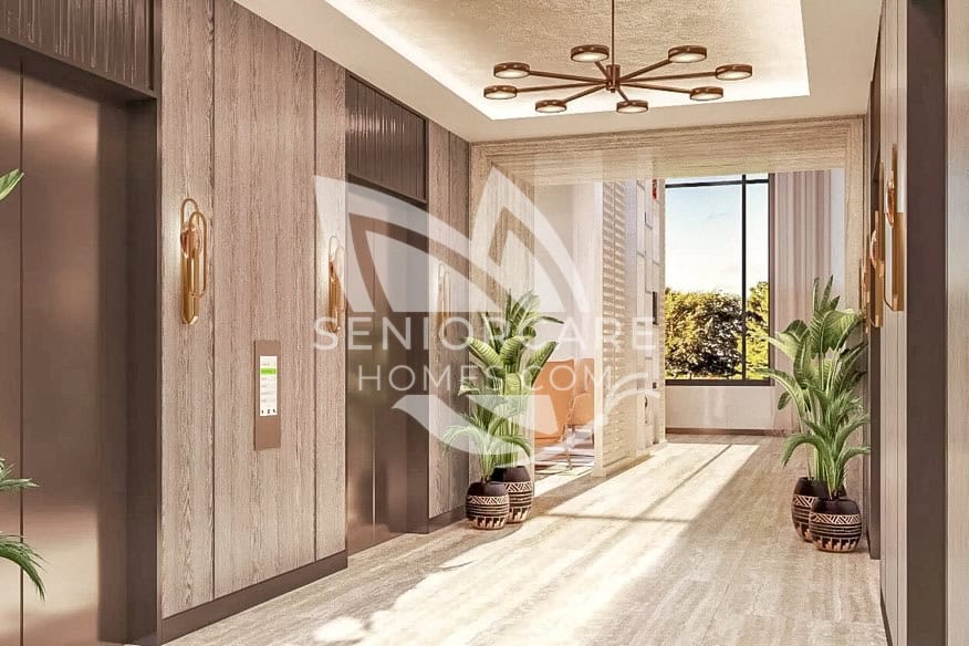 Elevators and view at Ellore Senior Living