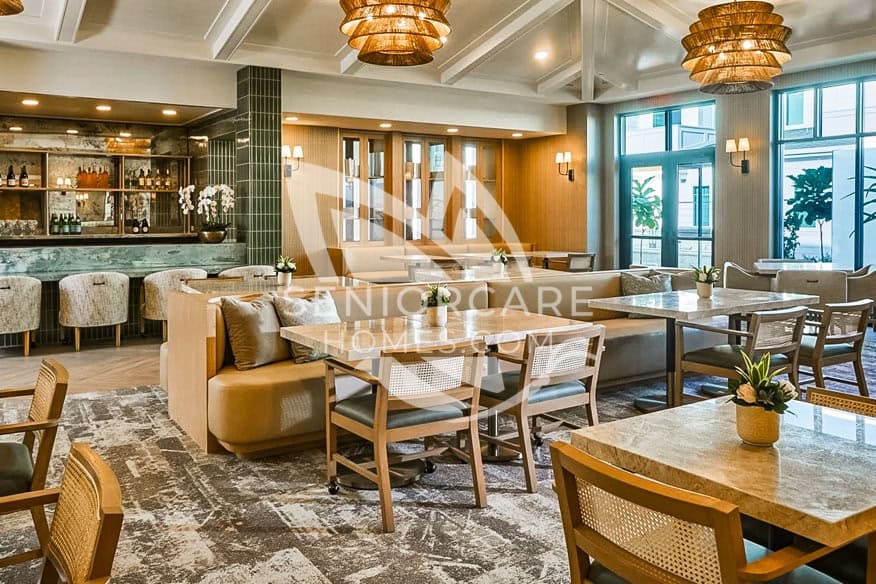 Modern beautiful lounge at Seville Senior Living