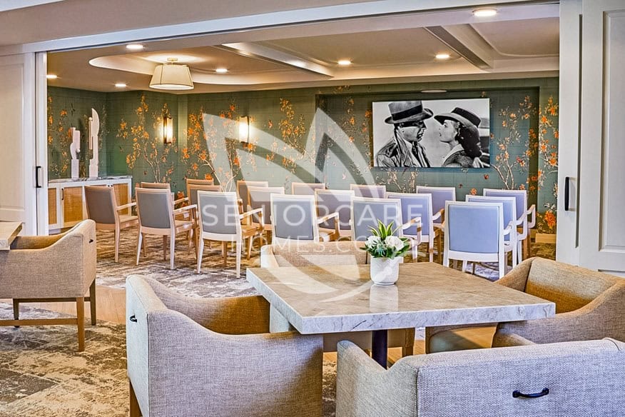 Modern dining room at Seville Senior Living