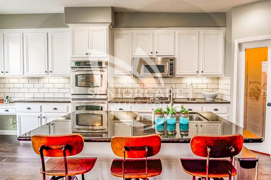 Modern, clean, bright kitchen at Grateful Heart Home Care