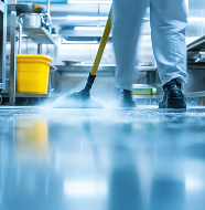 Commercial cleaning in Manchester with professional equipment and expertise.