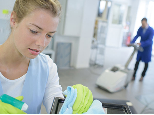 Healthcare facility cleaning and sanitation experts in Manchester.
