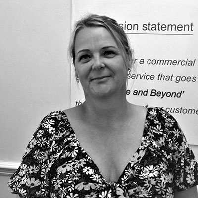 Key Account Manager Paula Leech at ServiceMaster Manchester.