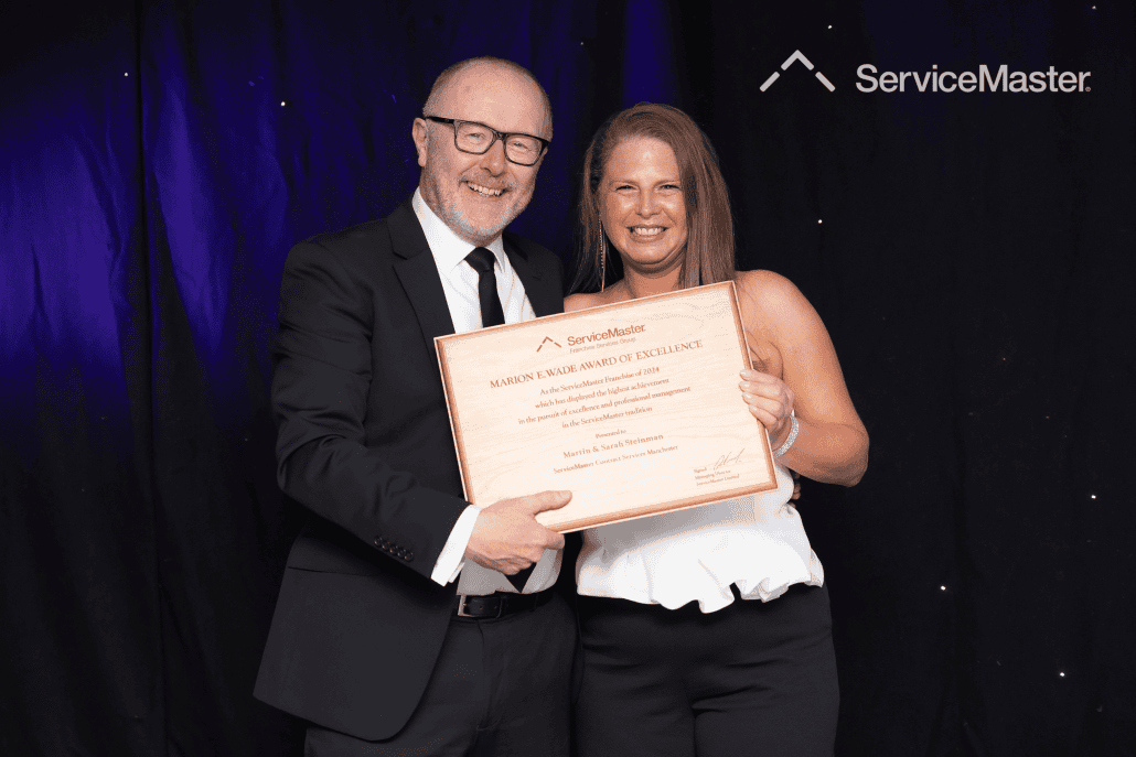 ServiceMaster Manchester wins prestigious cleaning award at ceremony.