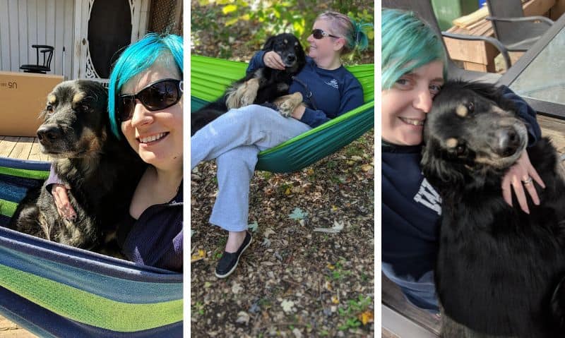 a collage of three pictures showing britt kascjak and indiana | In Loving Memory of Indiana