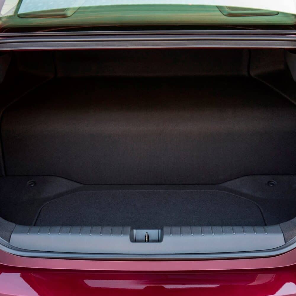 Honda Clarity trunk with luggage area kit for improved cargo space.