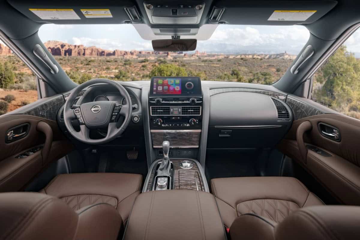 Nissan Armada interior upgrade kit with premium leather seats and modern dashboard features.