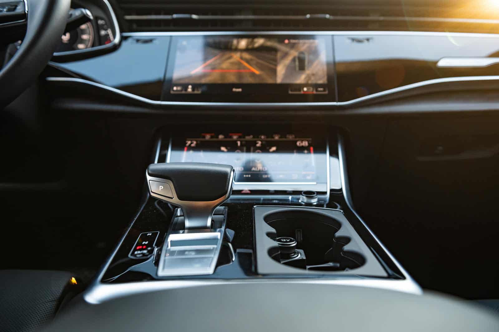 High-quality screen protector for Audi Q8 dashboard display.