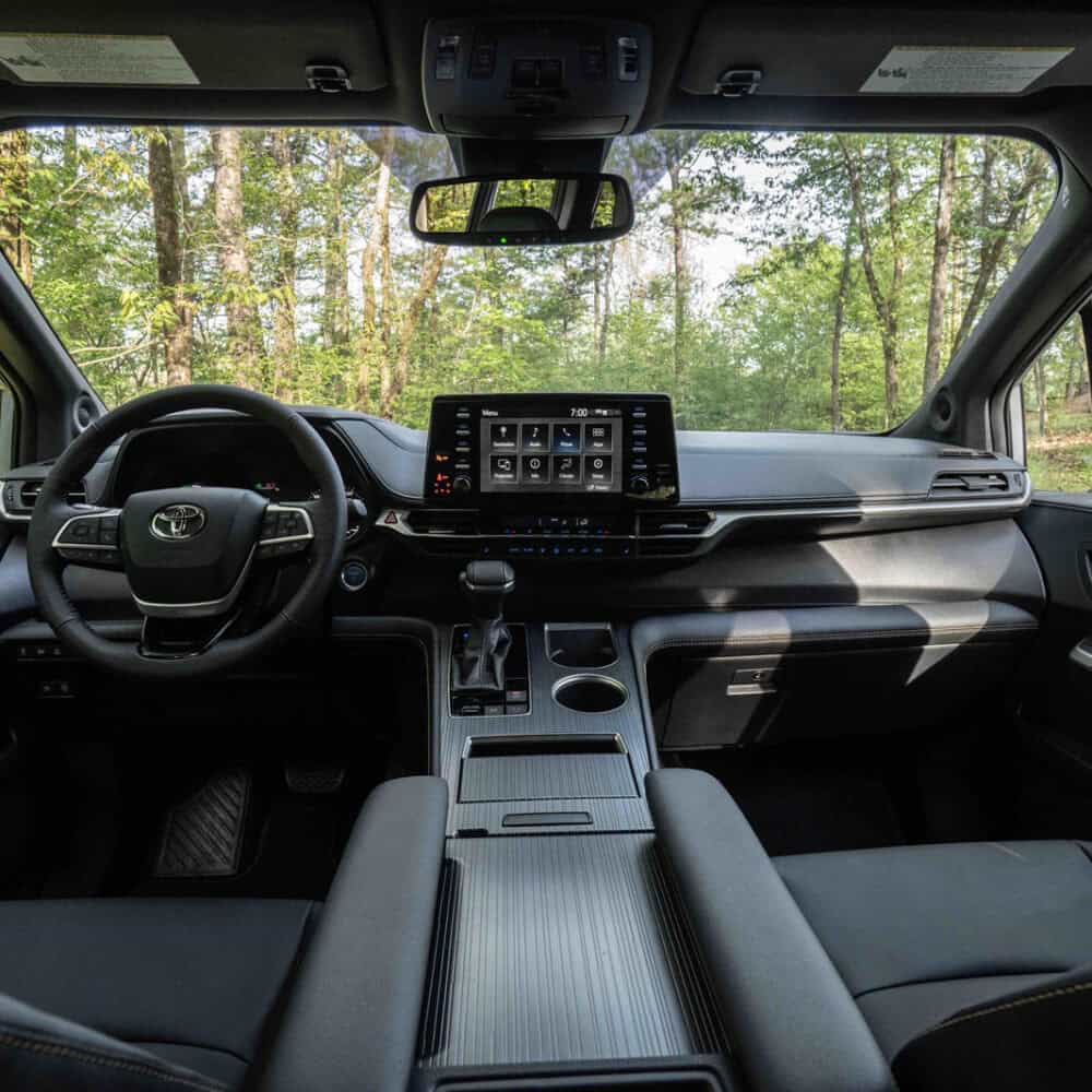 Interior upgrade kit for Toyota Sienna, featuring premium materials and modern design.