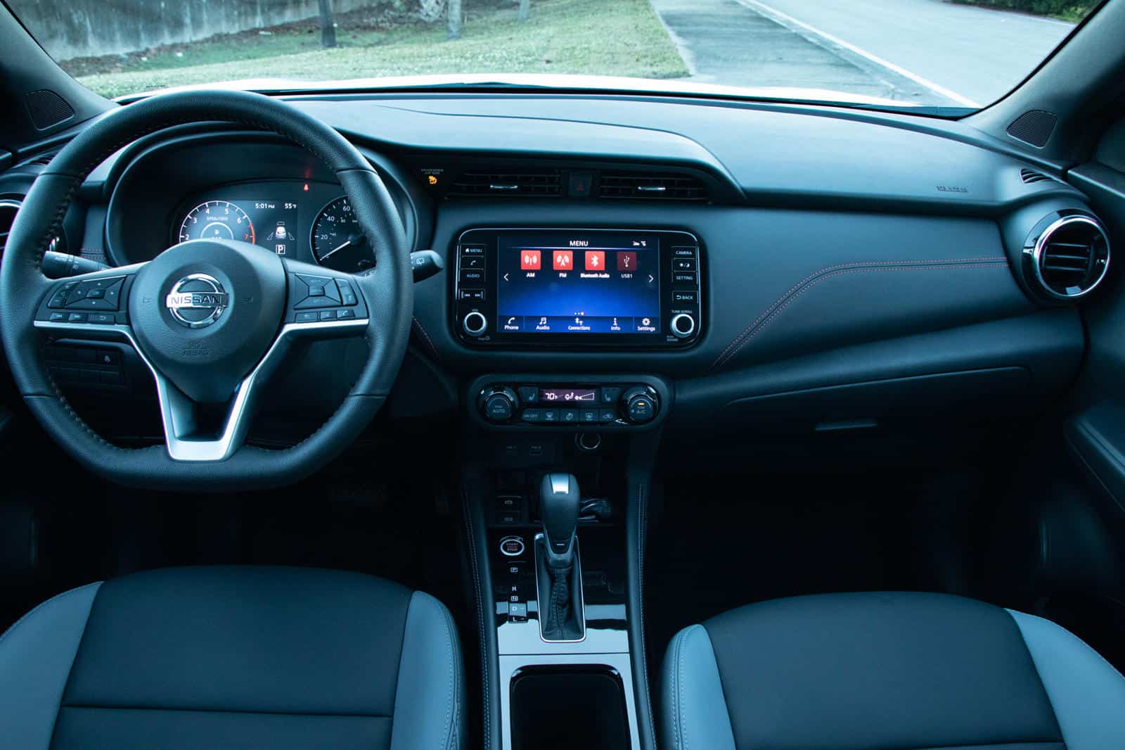 Interior upgrade for Nissan KICKS with premium materials.